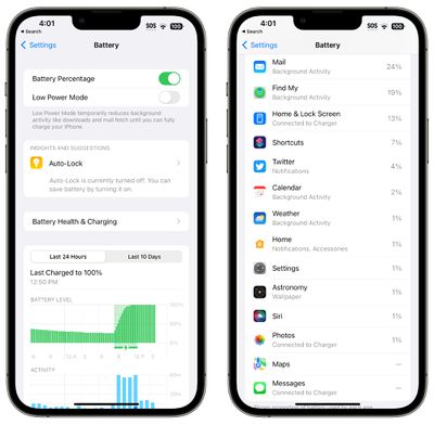 ios 16 battery settings